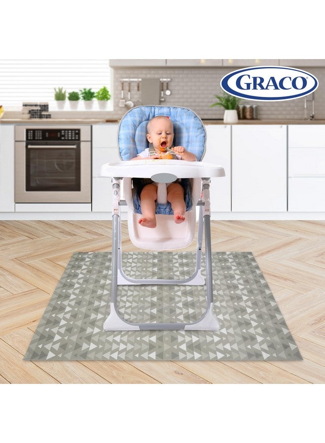 Graco Baby Disposable Splat Mats, 3 Subtle Designs 30 PACK (10 Each) 47" x 40” | Biodegradable & Compostable, Eco-Friendly Floor Protector, Under High Chair for Baby Led Weaning, Home & Restaurant Use - Image 2
