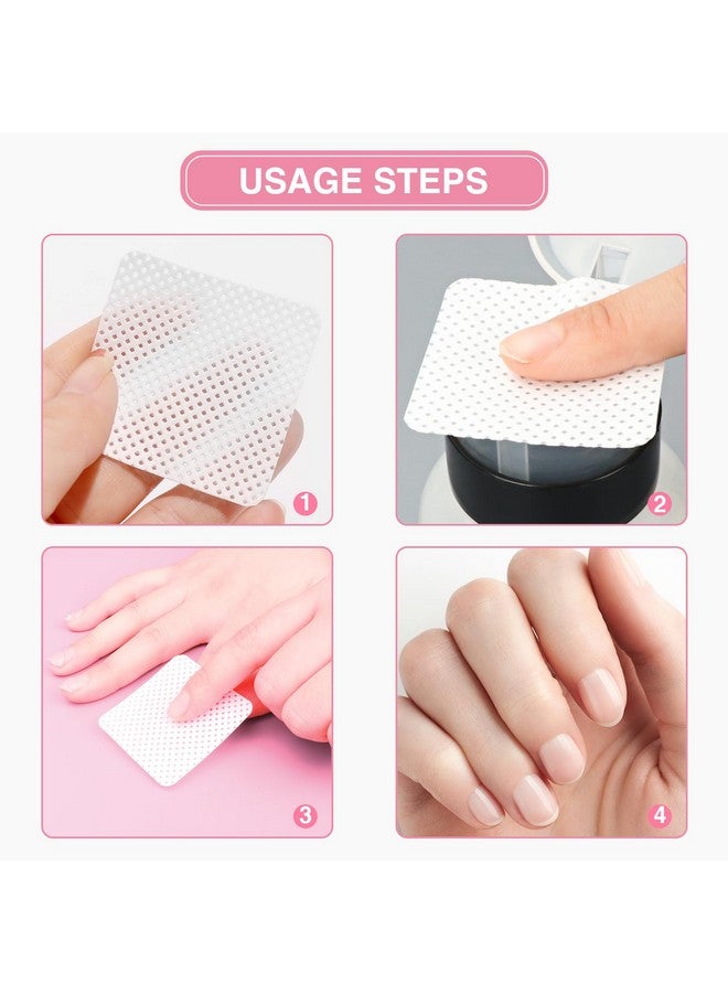 BLUERISE Lint Free Nail Wipes Pink 600pcs Nail Polish Remover Pads Soft Absorbable Eyelash Extension Glue Cleaning Wipes - Image 4