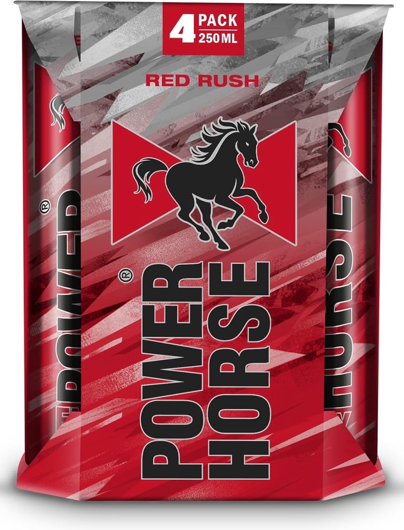 Power Horse Pomegranate Red Rush Energy Drink, 4x250 ml
