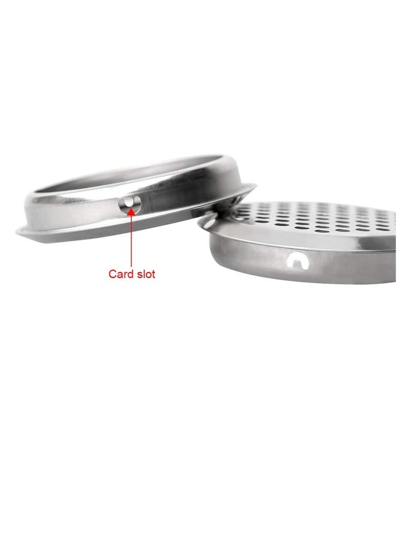 Excefore Stainless Steel Air Vent Hole 20 PCS Ventilation Louver Round Shaped Mesh Hole Louver Round Ventilation Grille for Shoe Cabinets Lockers Wardrobes Wall Air Soffit Vents Ducting Air Outlet Hood - Image 5