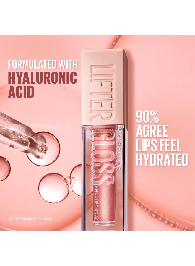 MAYBELLINE NEW YORK MAYBELLINE LIFTER GLOSS WITH HYALURONIC ACID, HYDRATING LIP GLOSS, HIGH SHINE, MOISTURIZING,  022 peach ring  - Image 5