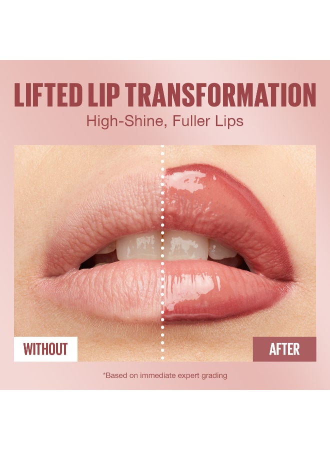 MAYBELLINE NEW YORK MAYBELLINE LIFTER GLOSS WITH HYALURONIC ACID, HYDRATING LIP GLOSS, HIGH SHINE, MOISTURIZING,  022 peach ring  - Image 2