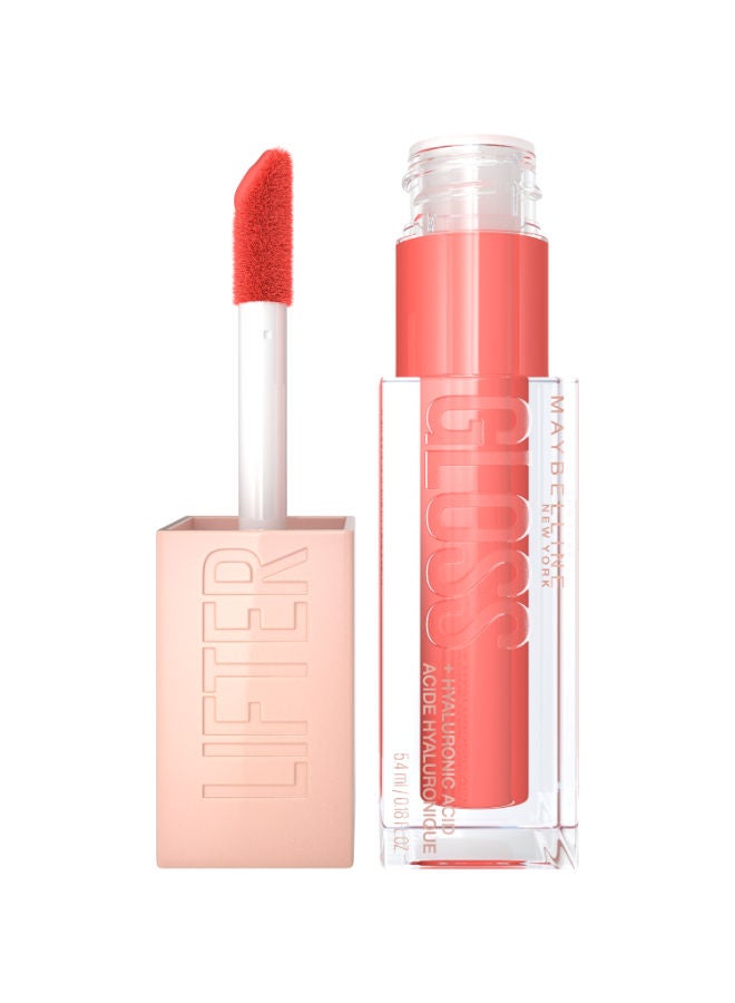 MAYBELLINE NEW YORK MAYBELLINE LIFTER GLOSS WITH HYALURONIC ACID, HYDRATING LIP GLOSS, HIGH SHINE, MOISTURIZING,  022 peach ring  - Image 1