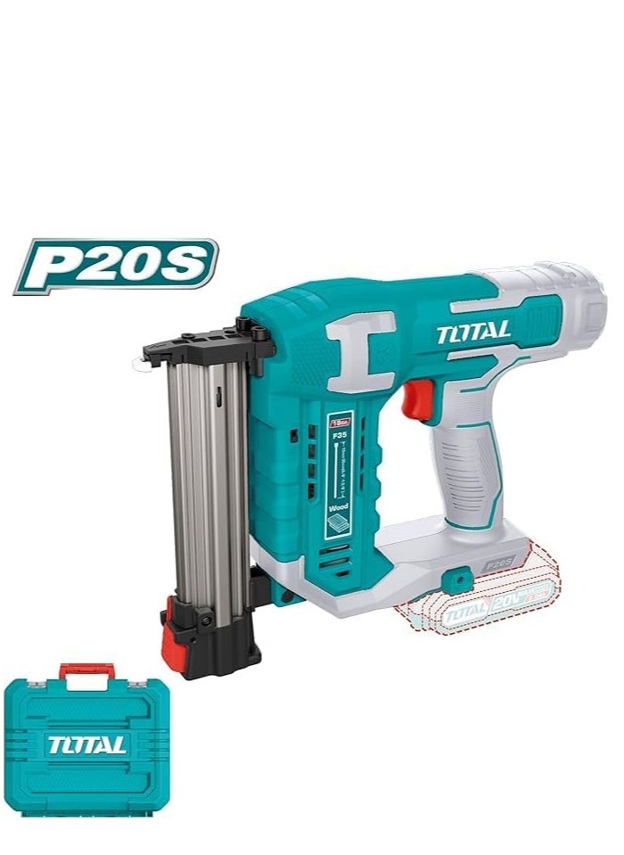 TOTAL Super Total Lithium 20V Cordless Brick Nailer & Staple Gun/ Nail Gun| Perfect for Upholstery, Carpentry, brick wall, iron sheets & Woodworking | Includes 200 Concrete Nails, Battery & Charger  - Image 3