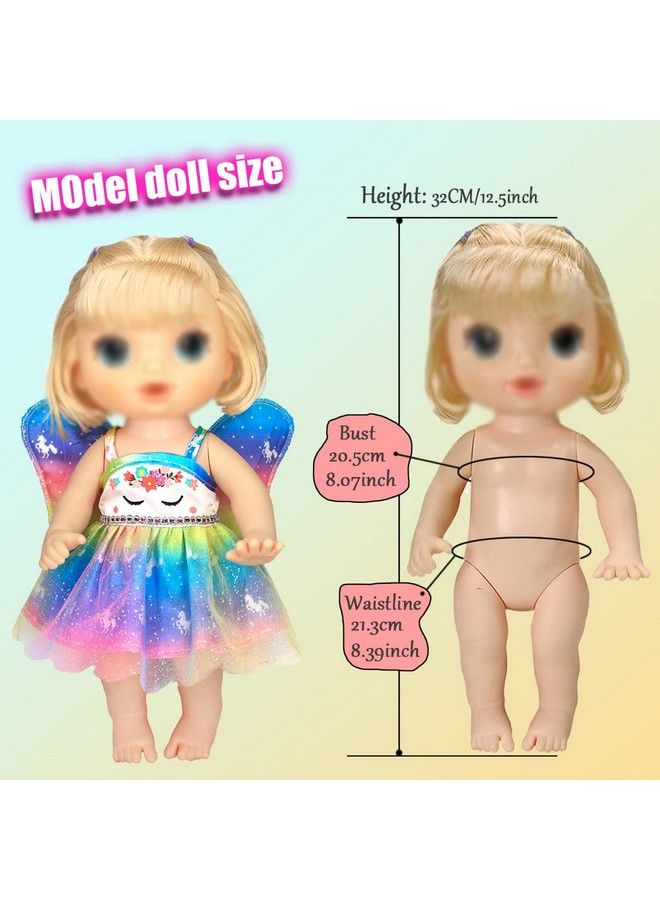ibayda Doll Clothes Accessories Set Include Dress Pillow Sleeping Bag Toys Play Set For 10 12 Inch Dolls 14 To 14.5 Inch Dolls (No Doll) - Image 4