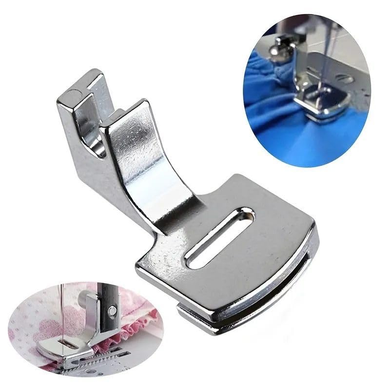 Zenith Gathering Shirring Foot Imported Stitch for All Automatic Sewing Machines Foot Feet Snap on Home use. Steel - Image 3