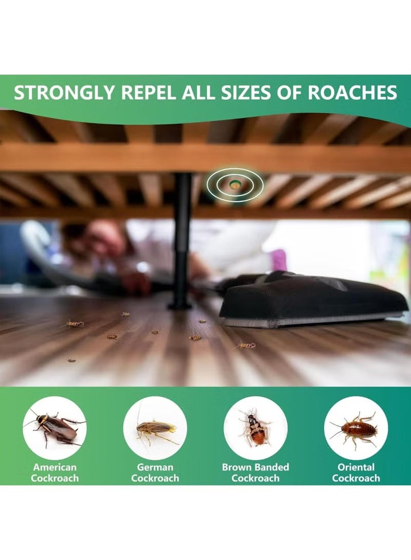 MOONSPRY 12 pcs Roach Bait Stations, CockRoach Trap, Natural Cockroach Repellent, Roach Traps Indoor/Outdoor Use For, Roaches, Ants, Spiders, Bugs - Image 2