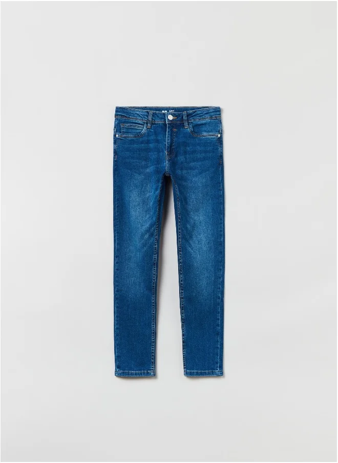 او في اس OVS Slim-Fit Jeans With Five Pockets