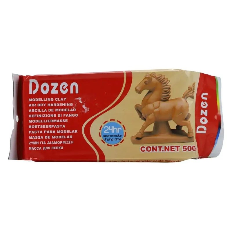 Dozen Modelling Clay, Air Dy Hardening- 500gms - Image 1