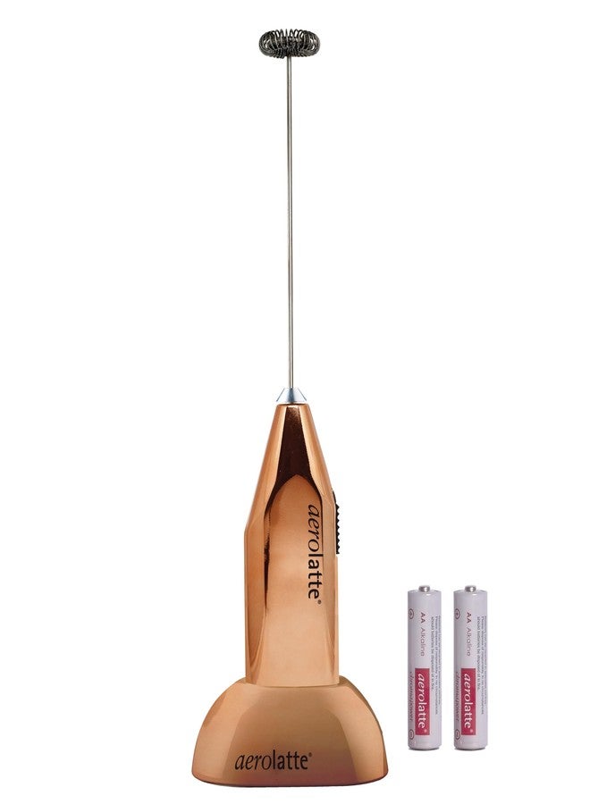 إيرولات جهاز إيرولاتيه لصنع رغوة الحليب مع حامل طاولة، جهاز صنع رغوة الحليب الأصلي بدون بخار، نحاسي - Image 2