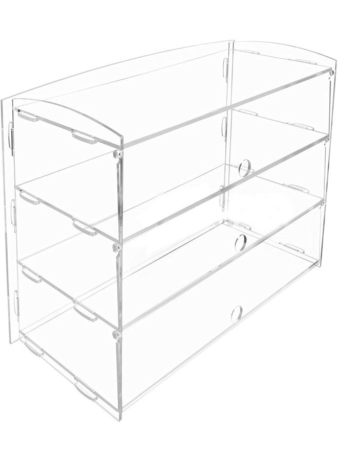TPGP RAINBEAM Pastry Cupcake Donut Display Cabinet, Bakery Shop Pastry Cheese Cake Food Hotdog Transparent Acrylic Display Rack (Size : 3 Tier)  - Image 1