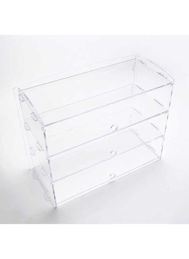 TPGP RAINBEAM Pastry Cupcake Donut Display Cabinet, Bakery Shop Pastry Cheese Cake Food Hotdog Transparent Acrylic Display Rack (Size : 3 Tier)  - Image 4