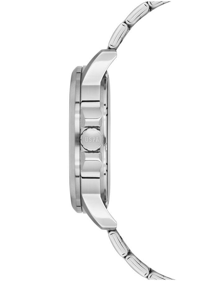 U.S. Polo Assn. Crossing Men's 44mm Watch with Grey Dial, Gunmetal Case & Rose Gold Details - USPA1000B-01  - Image 2