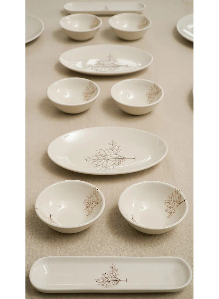 هيدا طقم فطور بورسلان حياة الشجرة 16 قطعة لعدد 6 أشخاص متعدد الألوان 20/10/20×13 سم – صنع في تركيا - Image 2