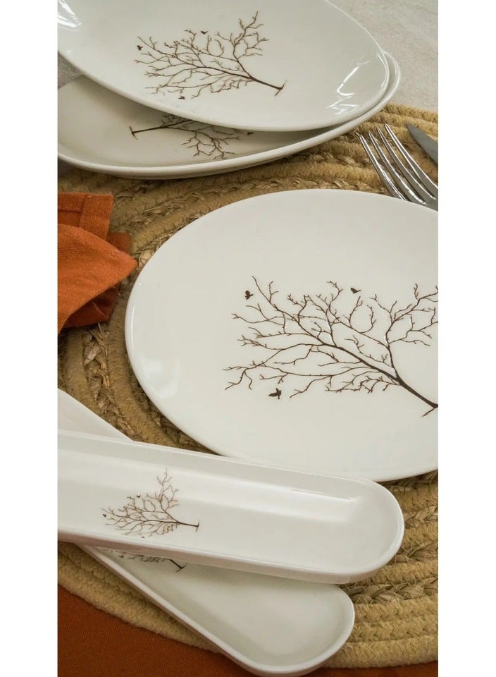 هيدا طقم فطور بورسلان حياة الشجرة 16 قطعة لعدد 6 أشخاص متعدد الألوان 20/10/20×13 سم – صنع في تركيا - Image 3