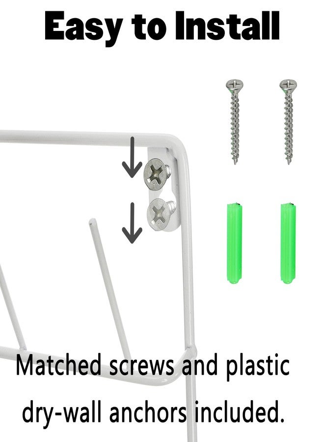 Tosnail 2 Pack 32 Spools Metal Thread Holder, Large Thread Racks, Wall Mount Thread Storage Organizer for Sewing, Braiding, Embroidery and Jewelry - White - Image 5