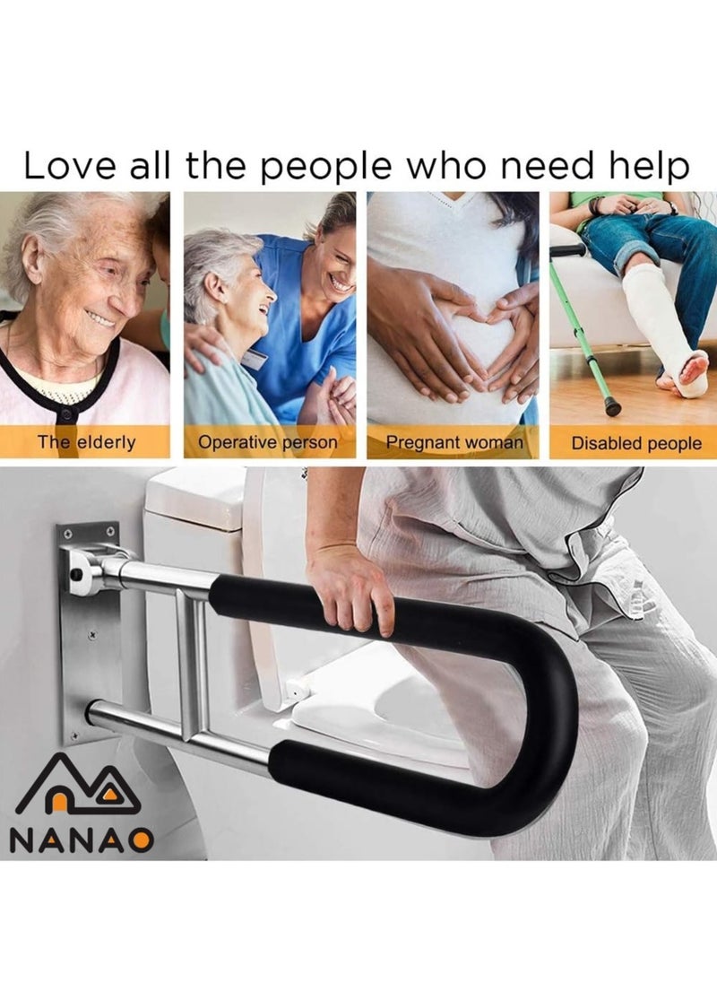 Handicap Grab Bars Rails 23.6 Inch Toilet Handrails Bathroom Safety Bar Hand Support Rail Handicapped Handrail Accessories for Seniors Elderly Disabled Mounted Bath Grips - pzsku/ZE4B5AADE7A77AD34E076Z/45/_/1701938882/37588ee6-2ccd-4213-9246-97de623f376e