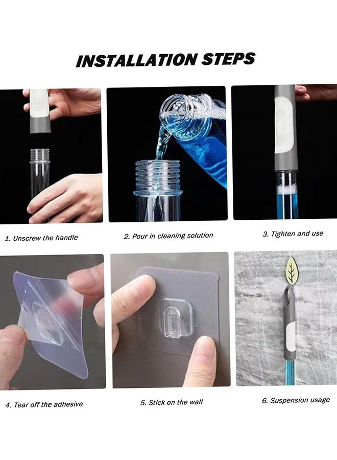 Beauenty 6-Head Electric Clearing Scrubber, Cordless, Rechargeable  Extendable Handle for Easy Bathroom, Kitchen, and Household Cleaning, Ideal for Tiles, Bathtubs, Showers and Cars - Image 4