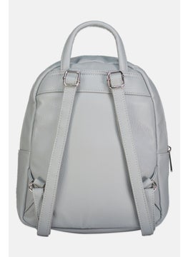 XOXO Women Brand Logo Backpack 32 H x 35 L x 11 W cm, Grey  - Image 2