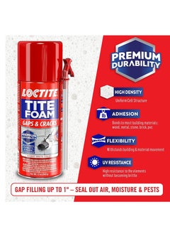 Loctite Loctite TITE Insulating Foam Sealant, White, 12 Oz  - Image 3