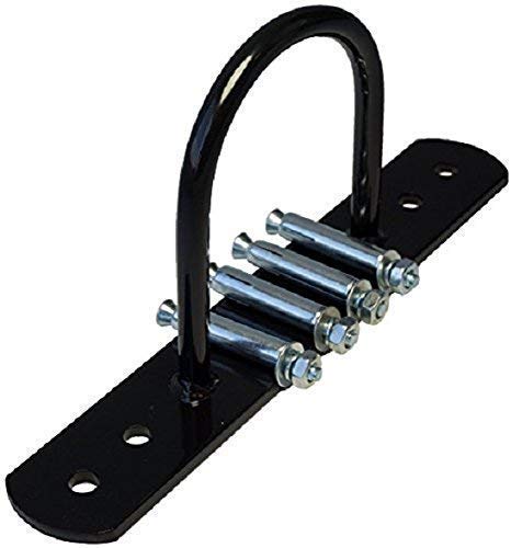 IWIN Rmour Heavy Boxing Punch/Punching Bag Ceiling Hook MMA Heavy Duty Iron Mount Hanger Holder with Bolts and Fasteners, Black, S - Image 5