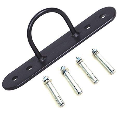 IWIN Rmour Heavy Boxing Punch/Punching Bag Ceiling Hook MMA Heavy Duty Iron Mount Hanger Holder with Bolts and Fasteners, Black, S - Image 2