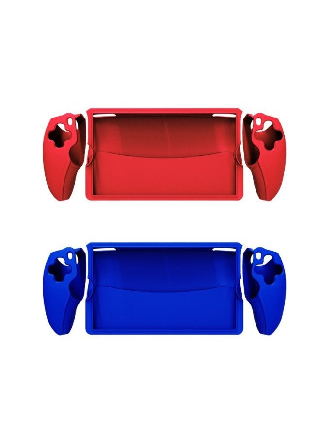 Generic PS5 Portal Handheld Split Protection Silicone Case P5 Game Handheld Left And Right Handle Non-slip Protective Case-Product Color:Blue With Middle Frame  - Image 3