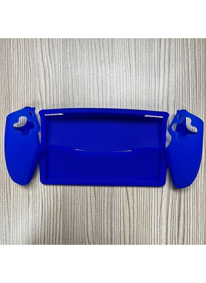 Generic PS5 Portal Handheld Split Protection Silicone Case P5 Game Handheld Left And Right Handle Non-slip Protective Case-Product Color:Blue With Middle Frame  - Image 1