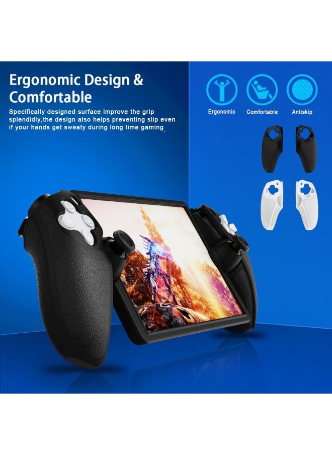Generic PS5 Portal Handheld Split Protection Silicone Case P5 Game Handheld Left And Right Handle Non-slip Protective Case-Product Color:Blue With Middle Frame  - Image 4