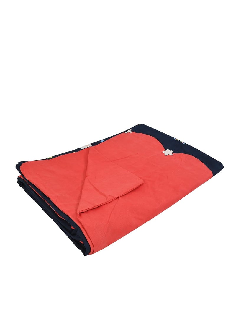 MORADO MORADO Glace Cotton Double Duvet CoverRajai CoverBlanket Cover with Zipper 90x100 Inches Red Blue  - Image 5