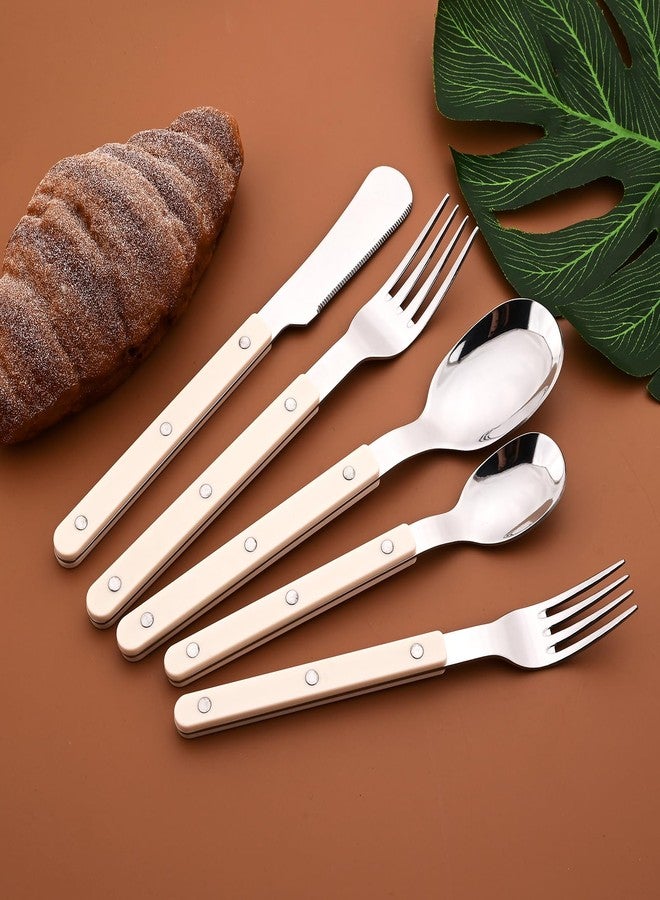 Snplowum 8-piece Dessert Forks, Cute Salad Forks Cake Forks, Vintage Style Forks Set For Bar Restaurant Home Party Wedding Table Forks, 7 Inch,White Silver - Image 5