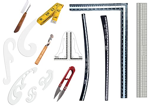 KHYATI Fashion Designing Scale Set/Fashion Designing Tools/Fashion Designing Kit/Tailoring Kit/Fashion Designing Tailoring Scales Set of 15 - Image 1
