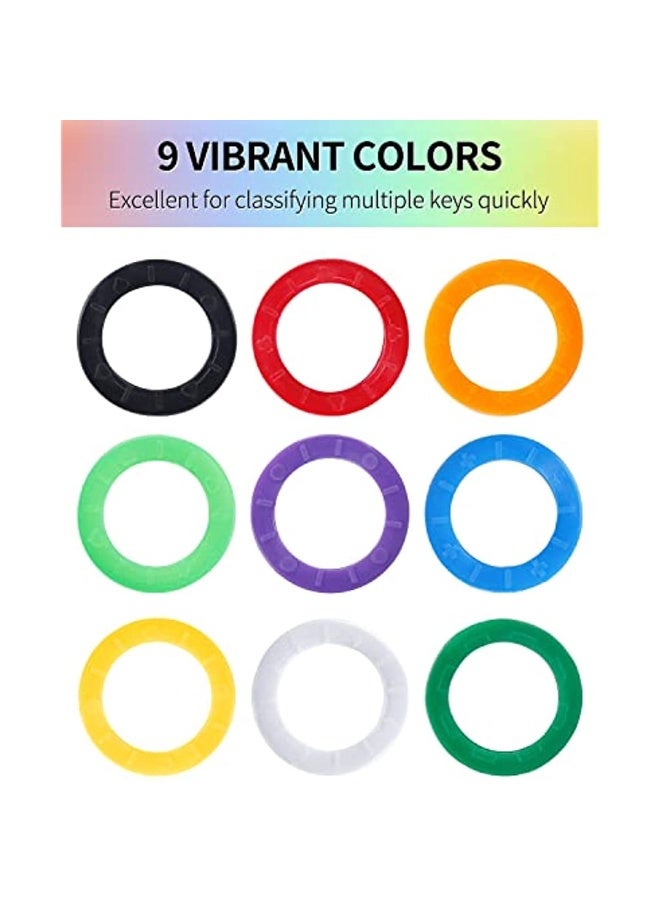 Generic 36 Packs Of 23Cm Round Key Caps For Small Flat Round House Keys (Not Suitable For Square Or Odd Keys) 9 Colors - Image 2