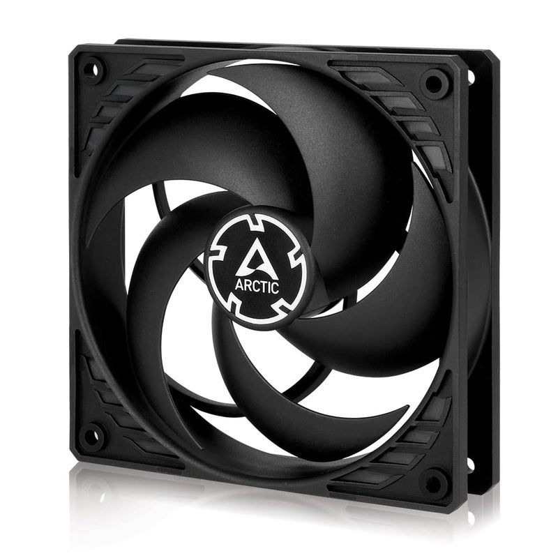 Arctic P12 TC - 120 mm Case Fan with Temperature Control, Pressure-optimised, Very Quiet Motor, Computer, Fan Speed: 350-1800 RPM - Black - Image 1