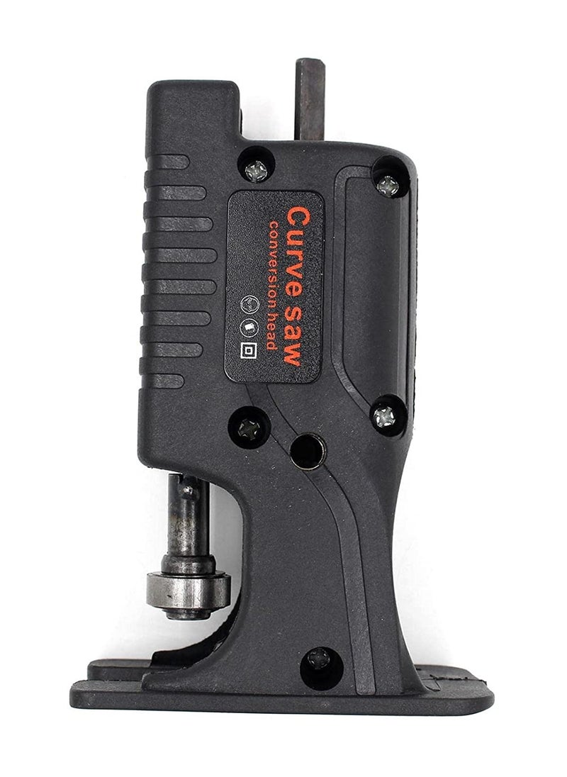 Curve Curve Saw Reciprocating Saw Attachment for Electric Drills with 3 Blades – Universal Compatibility, Quick Clamp, and Anti-Rust Design - Black  - Image 3