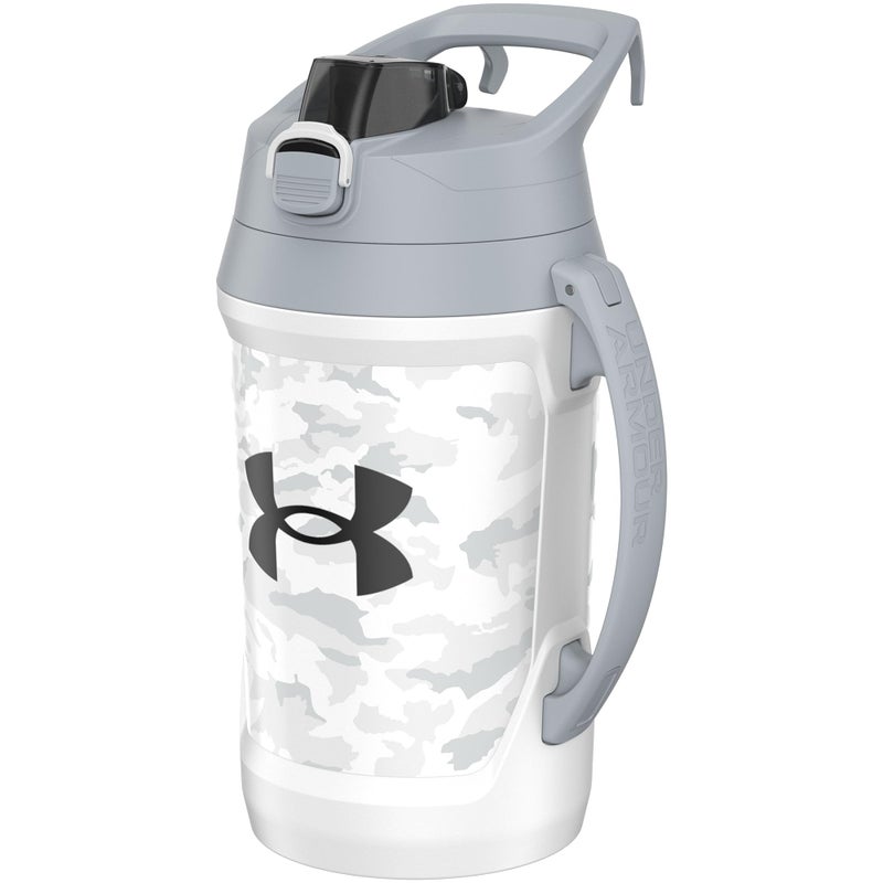 اندر ارمر تحت Armor Sports Water Jug 64 أوقية زجاجة ماء معزول مع نصف جالون السور هوك خطاف تسرب كرة القدم والمزيد - Image 1
