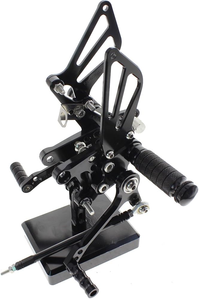 FXCNC Motorcycle Rearset Foot Pegs Rear Set Footrests Fully Adjustable Foot Boards Compatible for GSXR750 GSXR600 1996-2005,GSXR1000 2000-2004,SV650 SV650S SV1000 SV1000S 1998-2014 - Image 2