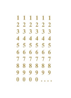 AVERY Avery Zweckform 3723 Letter Labels, A-Z 15.5 mm (foil, Strong Hold), 36 Stickers Numbers Gold  - Image 2