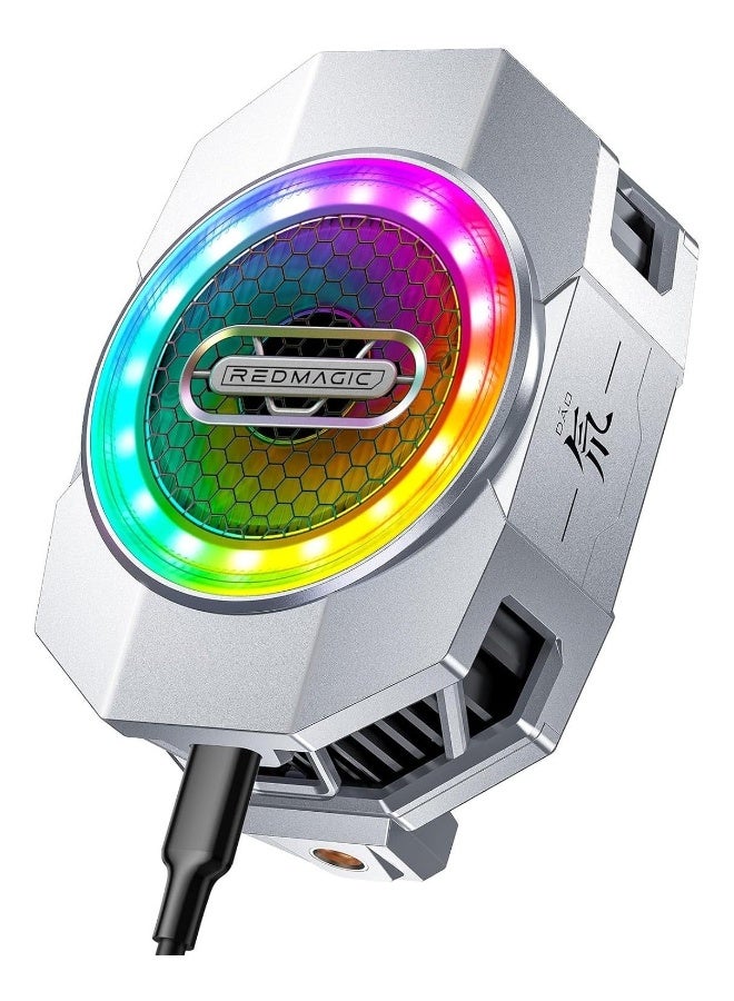 نوبيا ريد ماجيك مروحة تبريد هاتف RedMagic 6 - مروحة ألعاب RGB بقوة 30 واط مع شريط قابل للطي ونظام تبريد من الجرافين | مروحة تبريد متنقلة قابلة للطي للهواتف الذكية بأحجام 6.9–8.4 سم، مثالية لـ PUBG و COD وغيرها - Image 1