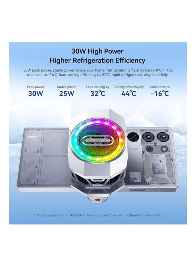 نوبيا ريد ماجيك مروحة تبريد هاتف RedMagic 6 - مروحة ألعاب RGB بقوة 30 واط مع شريط قابل للطي ونظام تبريد من الجرافين | مروحة تبريد متنقلة قابلة للطي للهواتف الذكية بأحجام 6.9–8.4 سم، مثالية لـ PUBG و COD وغيرها - Image 2
