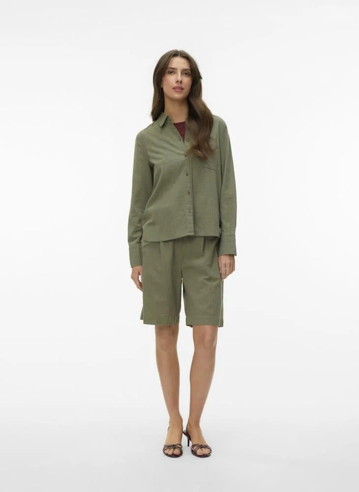 Vero Moda  Vmcaia Long Sleeve Woven Shirt for Women | Best Price UAE