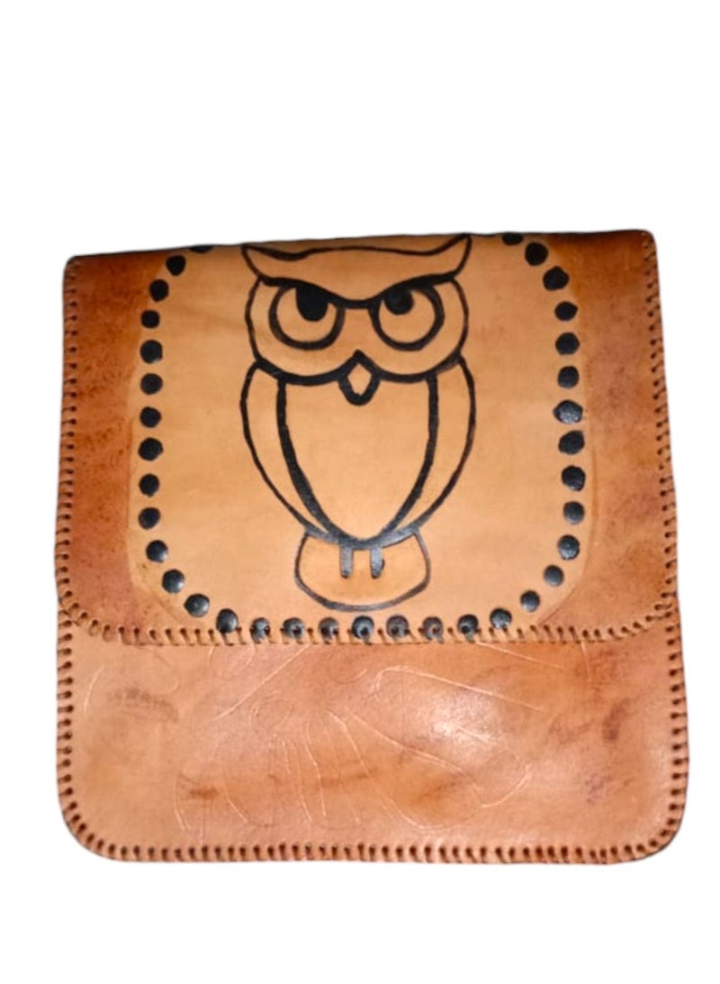 Sheer Fashionable Leather Crossbody Bag - Image 1