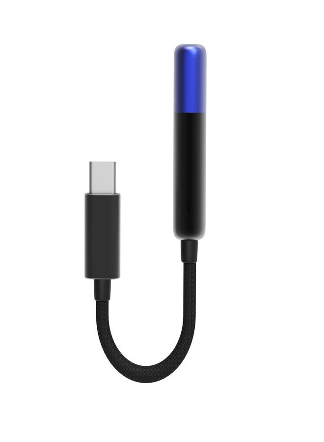 SHANLING UA MINI USB C DAC with LED Light Audio Cables High Resolution 3.5mm Female to Type C Male Lossless Headphone Amplifier for Smartphones/PC/Laptops/Players (New Upgraded, Blue) - Image 1