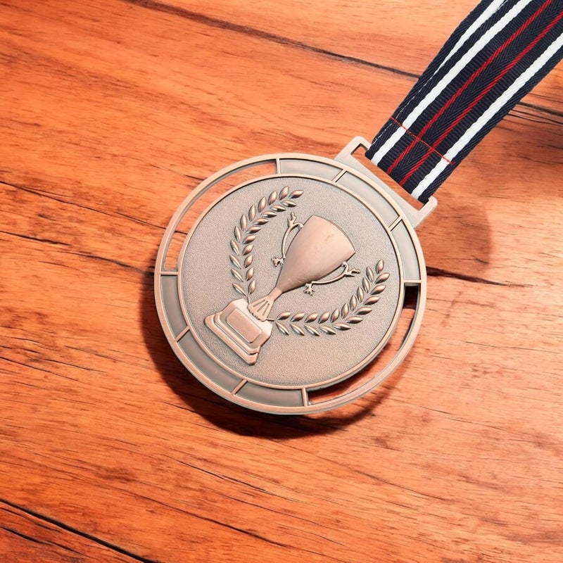 ArtRight Exclusive Medal for Sport & Events Set of 3, Professional Gold, Silver, Bronze Medals with Color Tag & Ribbon, 1st, 2nd, 3rd Winner Medals (8cm Diameter, 70gm) - Image 4