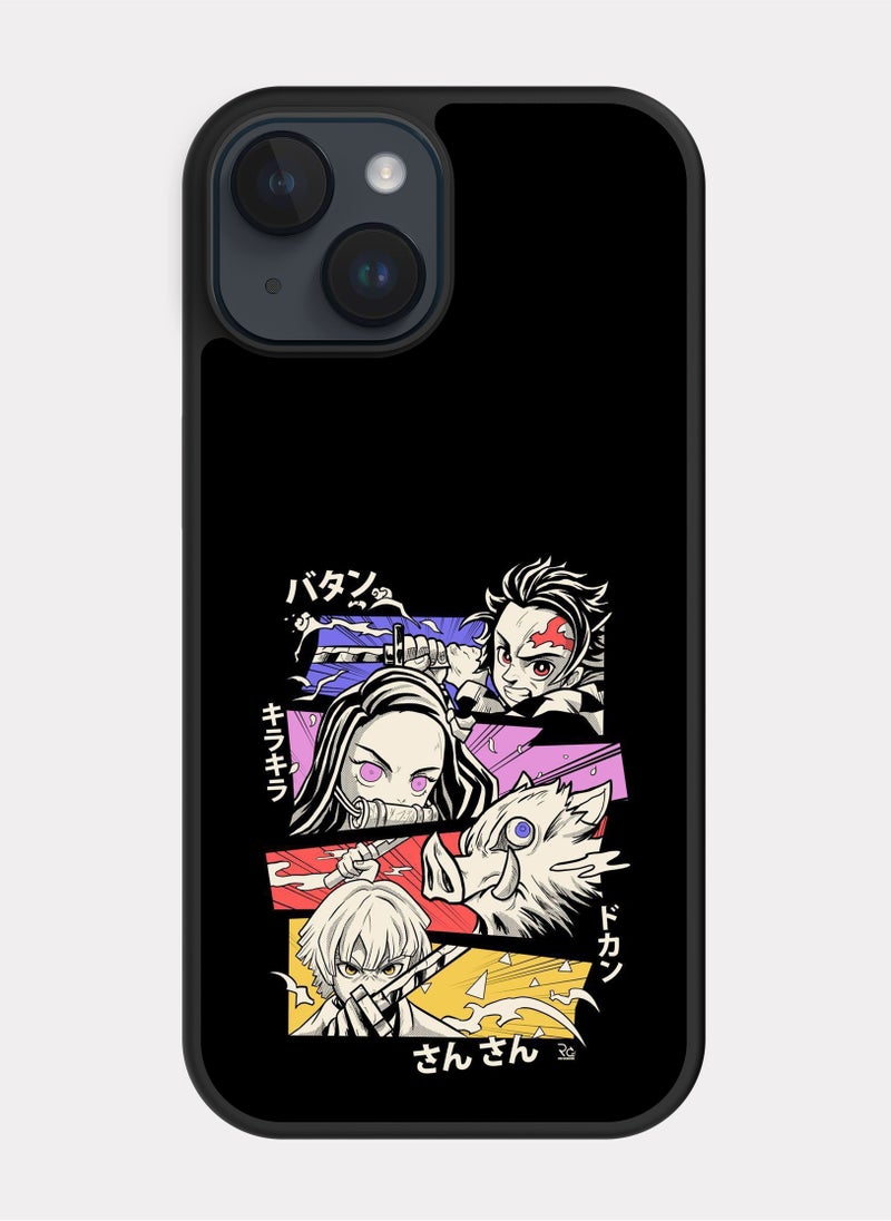 PXLAAT iPhone 14 case cover  Slayer Kimetsu No - Image 1