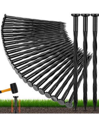 Plastic Landscape Edging Anchoring Stakes, 25 Pcs 8-Inch Garden Lawn Yard Landscaping Spikes, Spiral Nylon Landscape Anchoring Spikes, for Paver Edging, Weed Barrier, Tent, Artificial Turf & More - pzsku/ZE4B6816FF0108912D28EZ/45/_/1706772198/c55199db-a471-4870-8d0d-71a60ed04f60