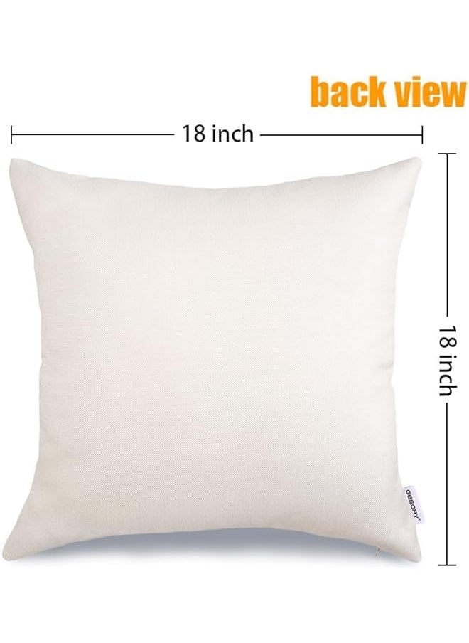 The Bros Spring Summer Throw Pillow Covers, 4Pcs Farmhouse Garden Colorful Polyester Pillows Case 18x18 Inch, Floral Tulips Home Bloom with Grace Seasonal Decorative for Patio Sofa Bed Home  - Image 5