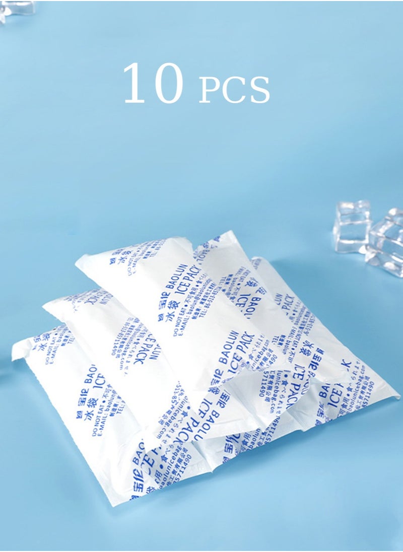 yIFeNG Ice Packs for Shipping & Coolers Dry Ice Sheets for Shipping Frozen Food Cold Pack for Lunch Bags, Long Lasting Cold Ice Pack Sheets for Transport Food (10 Sheets)  - Image 1