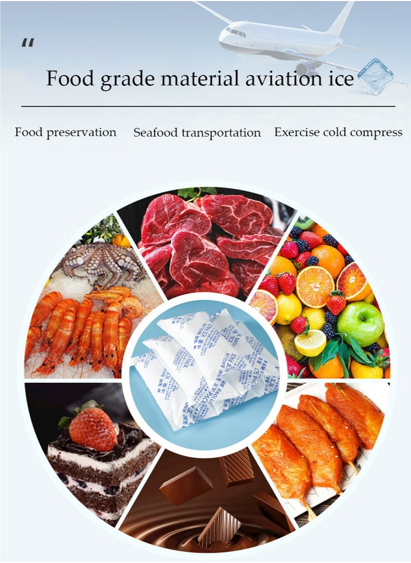 yIFeNG Ice Packs for Shipping & Coolers Dry Ice Sheets for Shipping Frozen Food Cold Pack for Lunch Bags, Long Lasting Cold Ice Pack Sheets for Transport Food (10 Sheets)  - Image 2