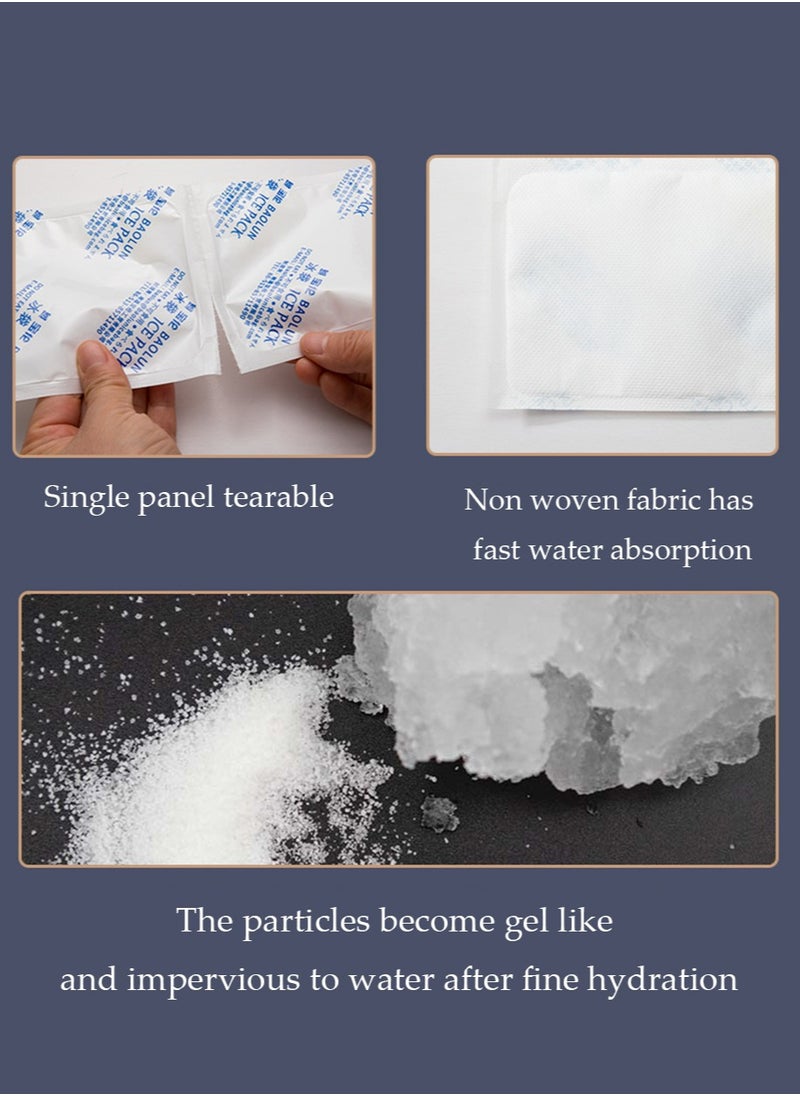 yIFeNG Ice Packs for Shipping & Coolers Dry Ice Sheets for Shipping Frozen Food Cold Pack for Lunch Bags, Long Lasting Cold Ice Pack Sheets for Transport Food (10 Sheets)  - Image 3